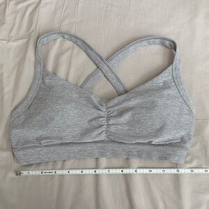 Vuori Women's Gray Crossback Seamless Bralette size M